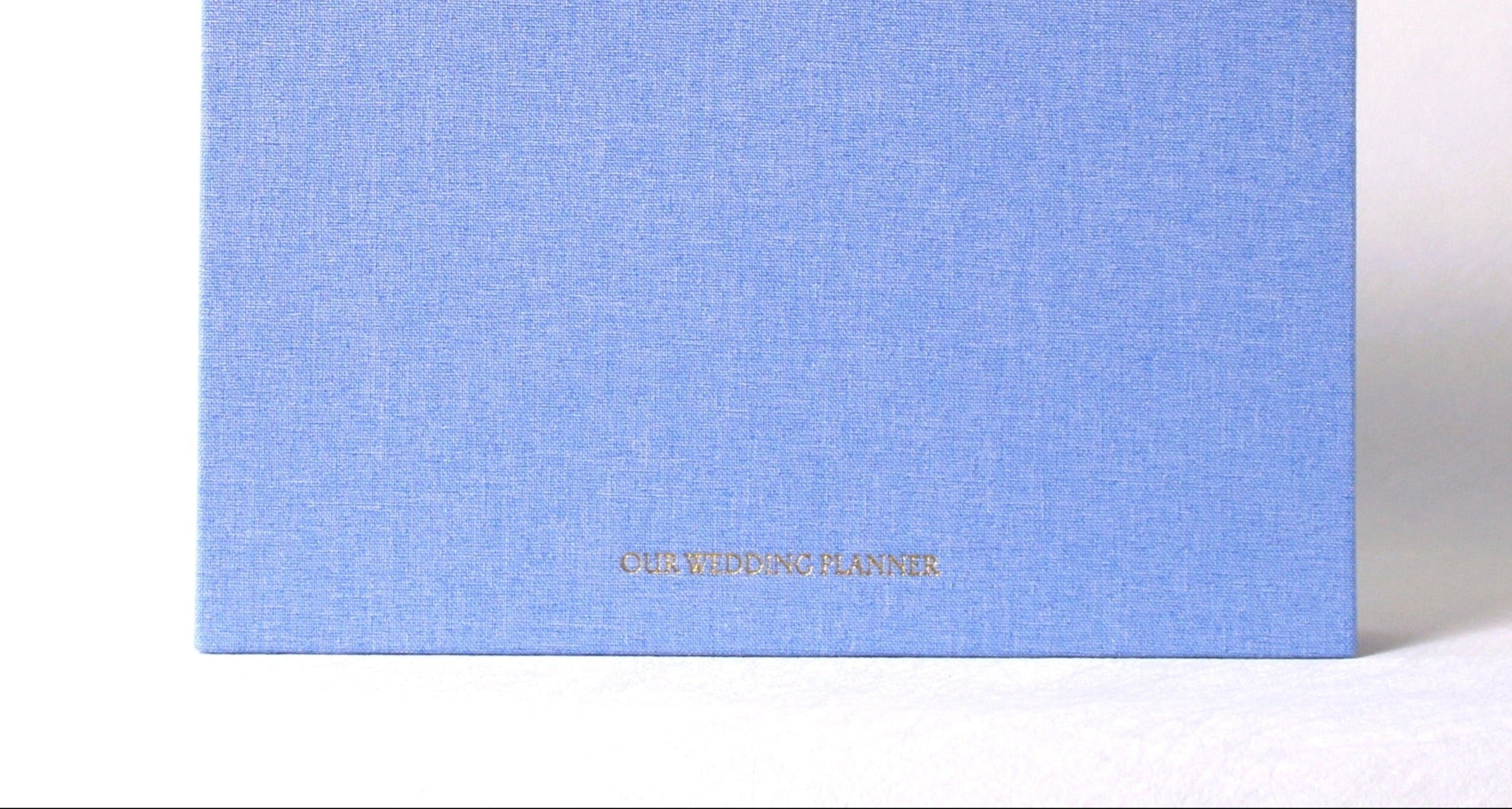 Linen bound wedding planning booklet